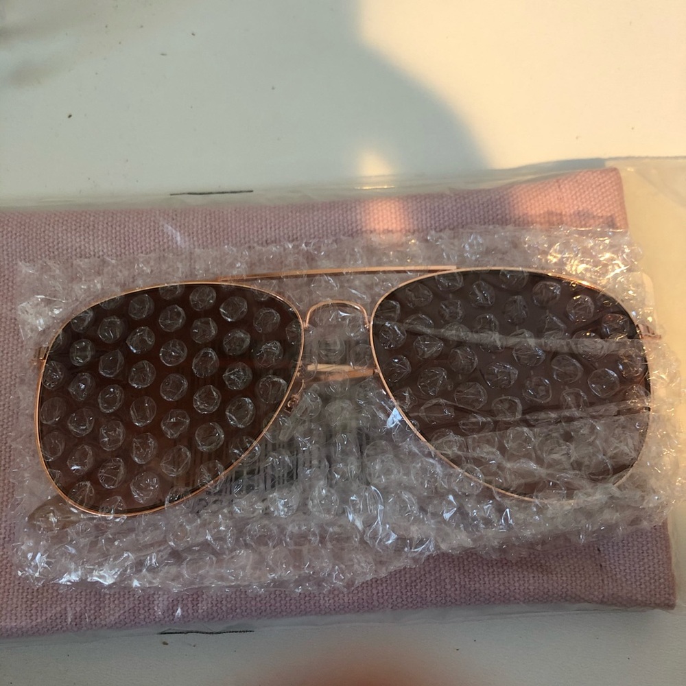 NWT Summer & Rose Kay Aviator Sunglasses Rosegold - Picture 6 of 7
